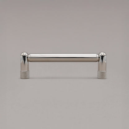 Hapny Knurled Cabinet Pull - 4 in (101.6mm) - Polished Nickel