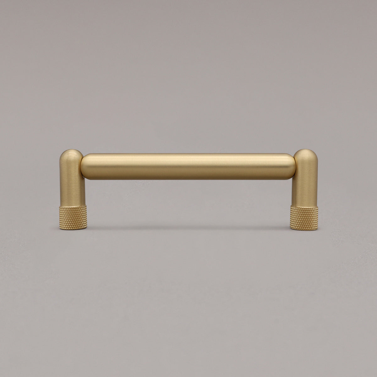 Hapny Knurled Cabinet Pull - 4 in (101.6mm) - Satin Brass