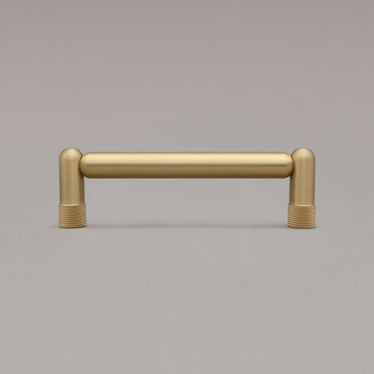 Hapny Knurled Cabinet Pull - 4 in (101.6mm) - Satin Brass