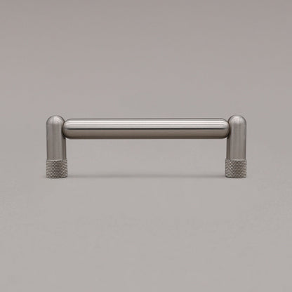 Hapny Knurled Cabinet Pull - 4 in (101.6mm) - Satin Nickel