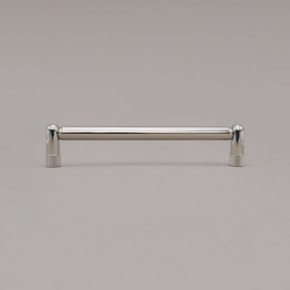 Hapny Knurled Cabinet Pull - 6 in (152.4mm) - Polished Nickel