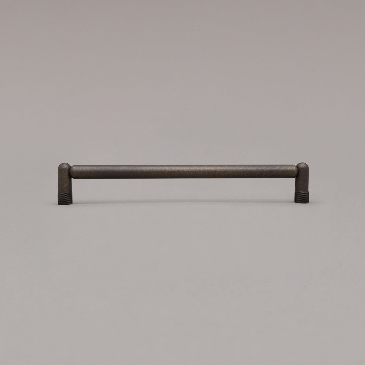 Hapny Knurled Cabinet Pull - 8 in (203.2mm) - Antique English