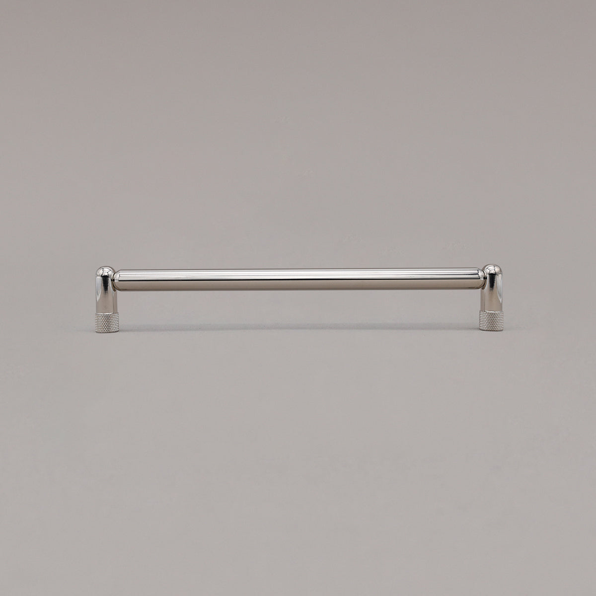 Hapny Knurled Cabinet Pull - 8 in (203.2mm) - Polished Nickel
