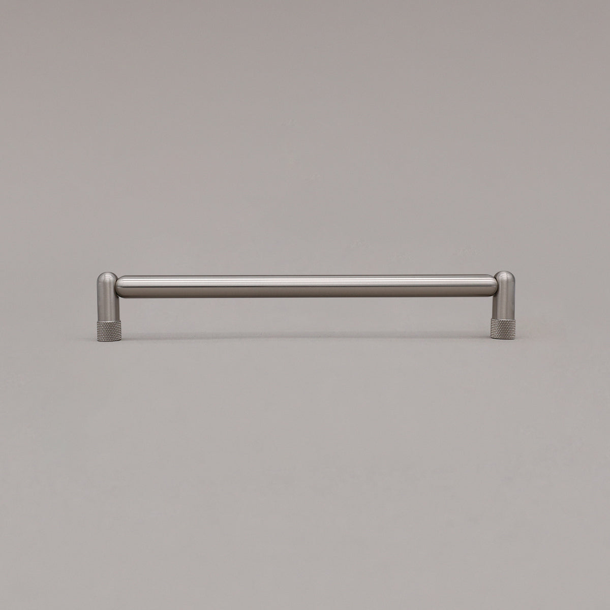 Hapny Knurled Cabinet Pull - 8 in (203.2mm) - Satin Nickel