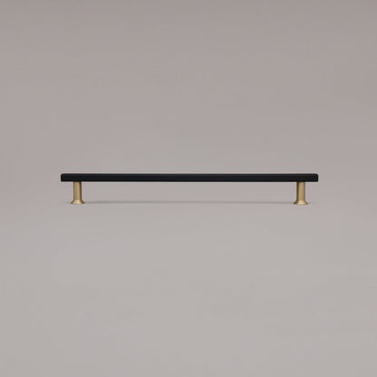 Hapny Mod Cabinet Pull - 18 in (457.2mm) (Appliance Pull) - Matte Black / Satin Brass
