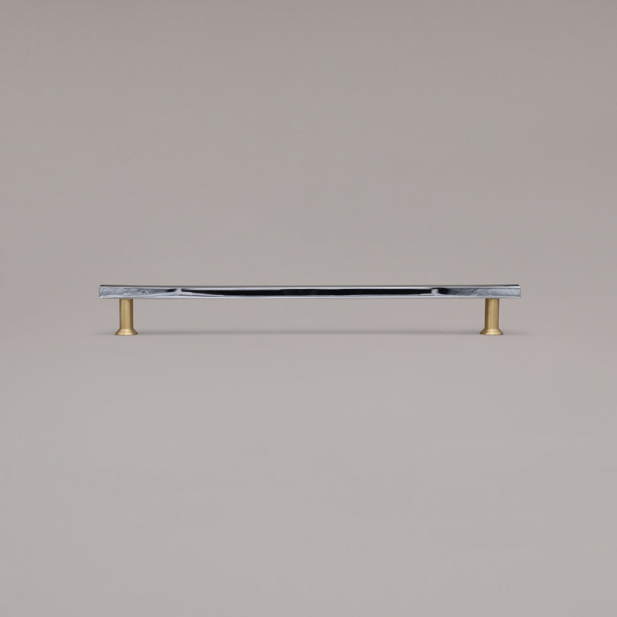 Hapny Mod Cabinet Pull - 18 in (457.2mm) (Appliance Pull) - Polished Chrome / Satin Brass
