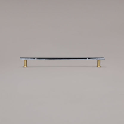 Hapny Mod Cabinet Pull - 18 in (457.2mm) (Appliance Pull) - Polished Chrome / Satin Brass