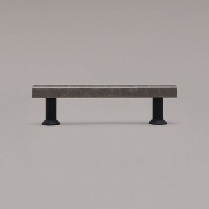 Hapny Mod Cabinet Pull - 96mm (3-3/4 in) - Weathered Nickel / Matte Black