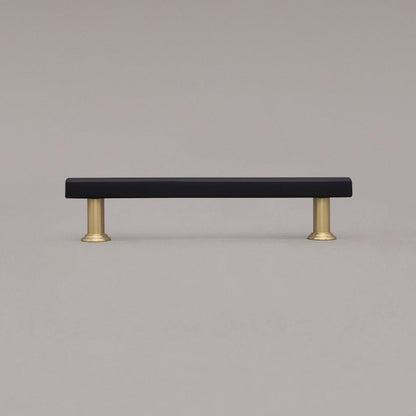 Hapny Mod Cabinet Pull - 5 in (127mm) - Matte Black / Satin Brass
