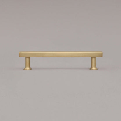 Hapny Mod Cabinet Pull - 5 in (127mm) - Unlacquered Satin Brass