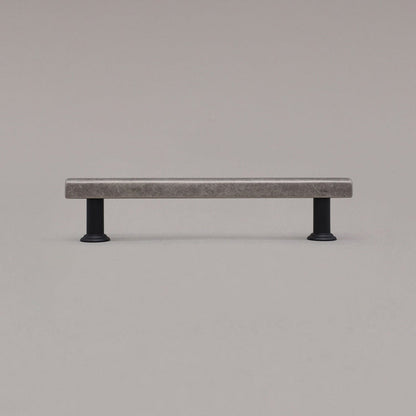 Hapny Mod Cabinet Pull - 5 in (127mm) - Weathered Nickel / Matte Black