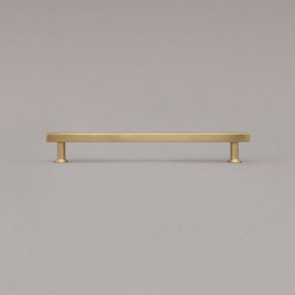 Hapny Mod Cabinet Pull - 8 in (203.2mm) - Unlacquered Satin Brass