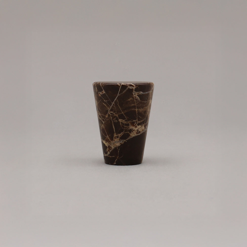 Hapny Marble Cone Cabinet Knob - Coffee Brown