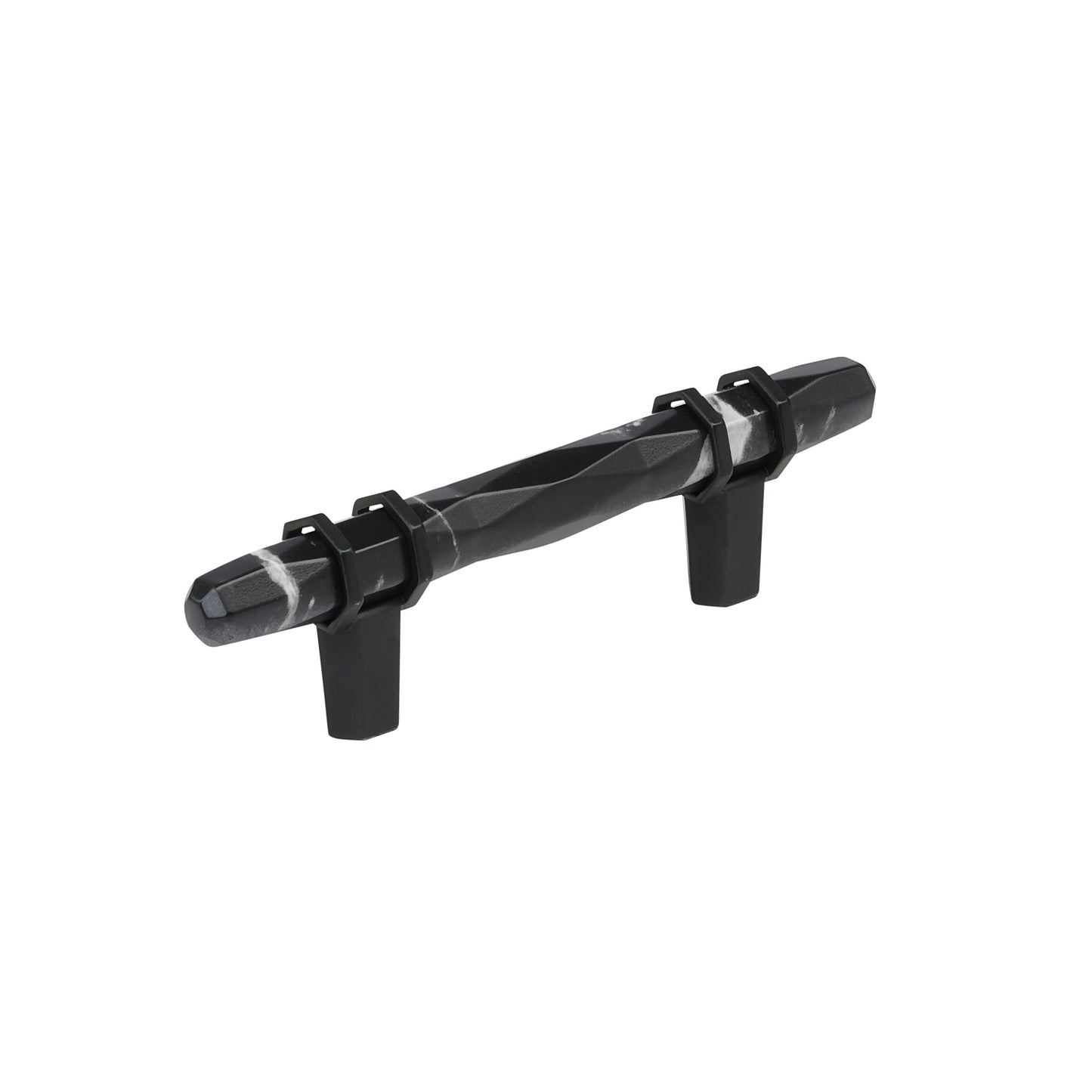 Amerock Carrione Pull - 3 inch (76mm) CTC - Marble Black/Black Bronze