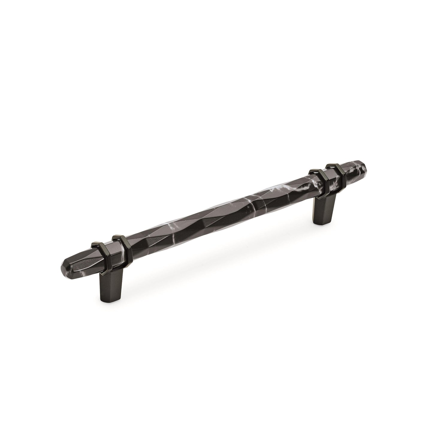 Amerock Carrione Pull - 6-5/16 inch (160mm) CTC - Marble Black/Black Bronze