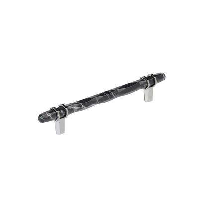 Amerock Carrione Cabinet Pull - Marble Black/Polished Chrome