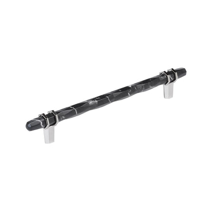 Amerock Carrione Cabinet Pull - Marble Black/Polished Chrome