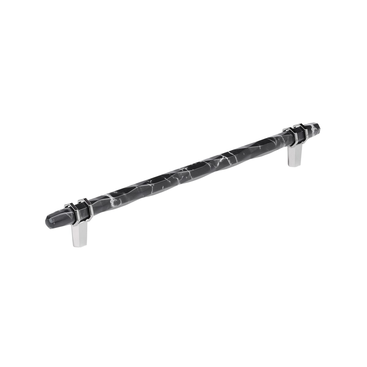 Amerock Carrione Cabinet Pull - Marble Black/Polished Chrome