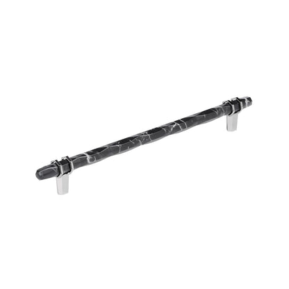 Amerock Carrione Cabinet Pull - Marble Black/Polished Chrome