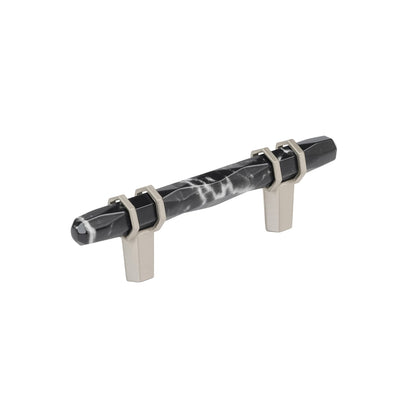 Amerock Carrione Cabinet Pull - Marble Black/Satin Nickel