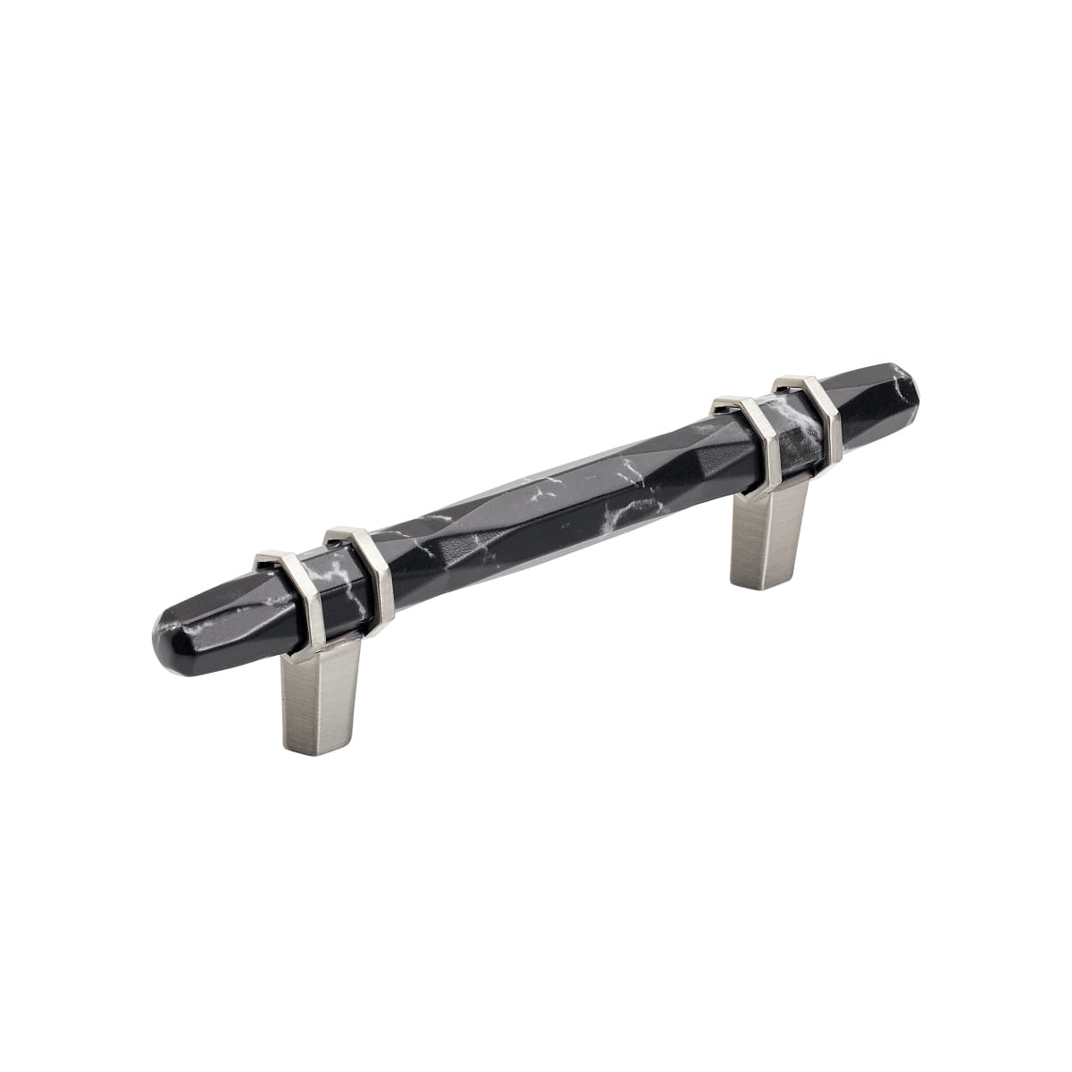 Amerock Carrione Cabinet Pull - Marble Black/Satin Nickel