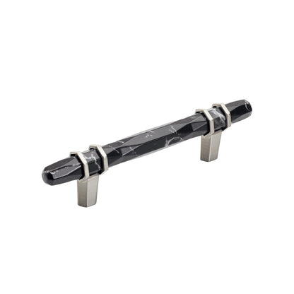 Amerock Carrione Cabinet Pull - Marble Black/Satin Nickel