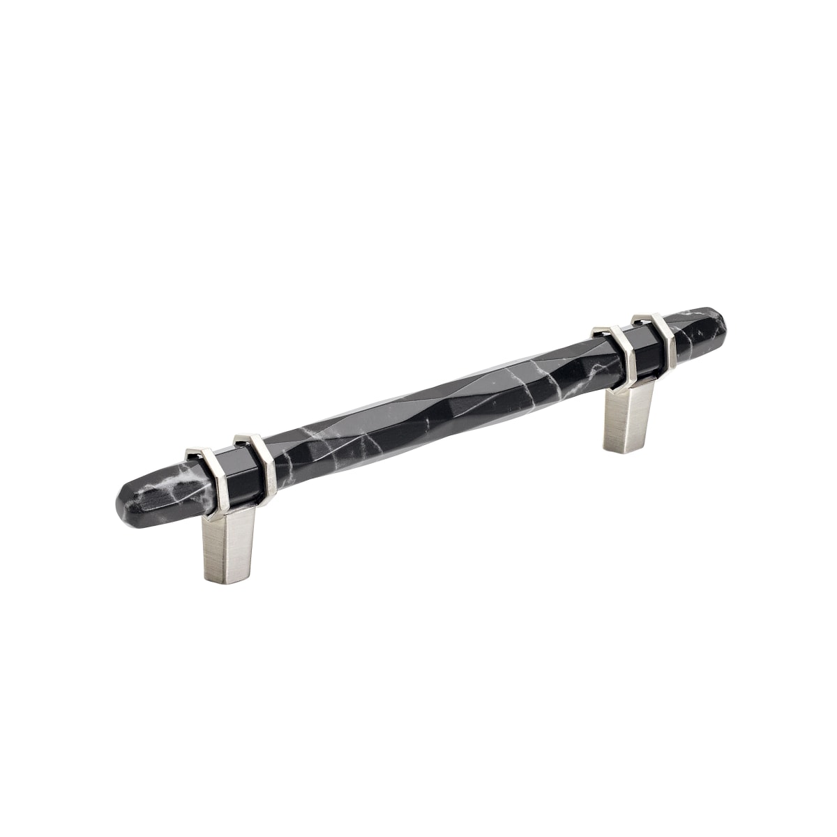 Amerock Carrione Cabinet Pull - Marble Black/Satin Nickel