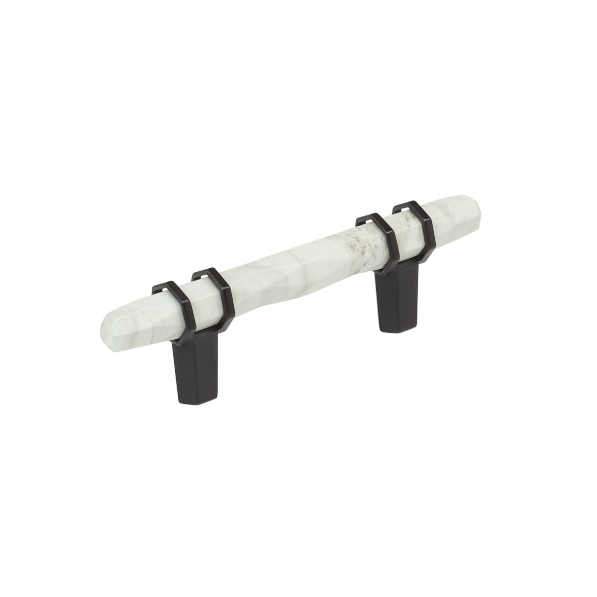 Amerock Carrione Cabinet Pull - Marble White/Black Bronze