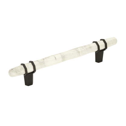 Amerock Carrione Cabinet Pull - Marble White/Black Bronze