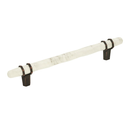 Amerock Carrione Cabinet Pull - Marble White/Oil-Rubbed Bronze