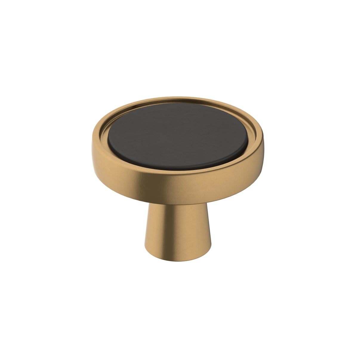 Amerock Mergence Cabinet Knob - Matte Black/Champagne Bronze