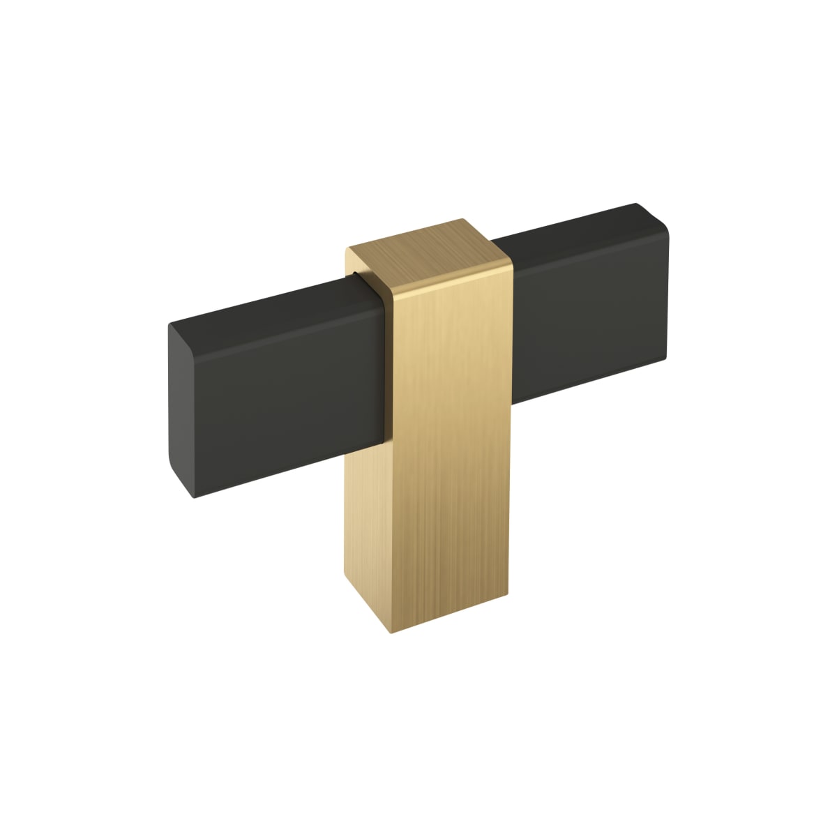 Amerock Mulino Cabinet Knob - Matte Black/Champagne Bronze