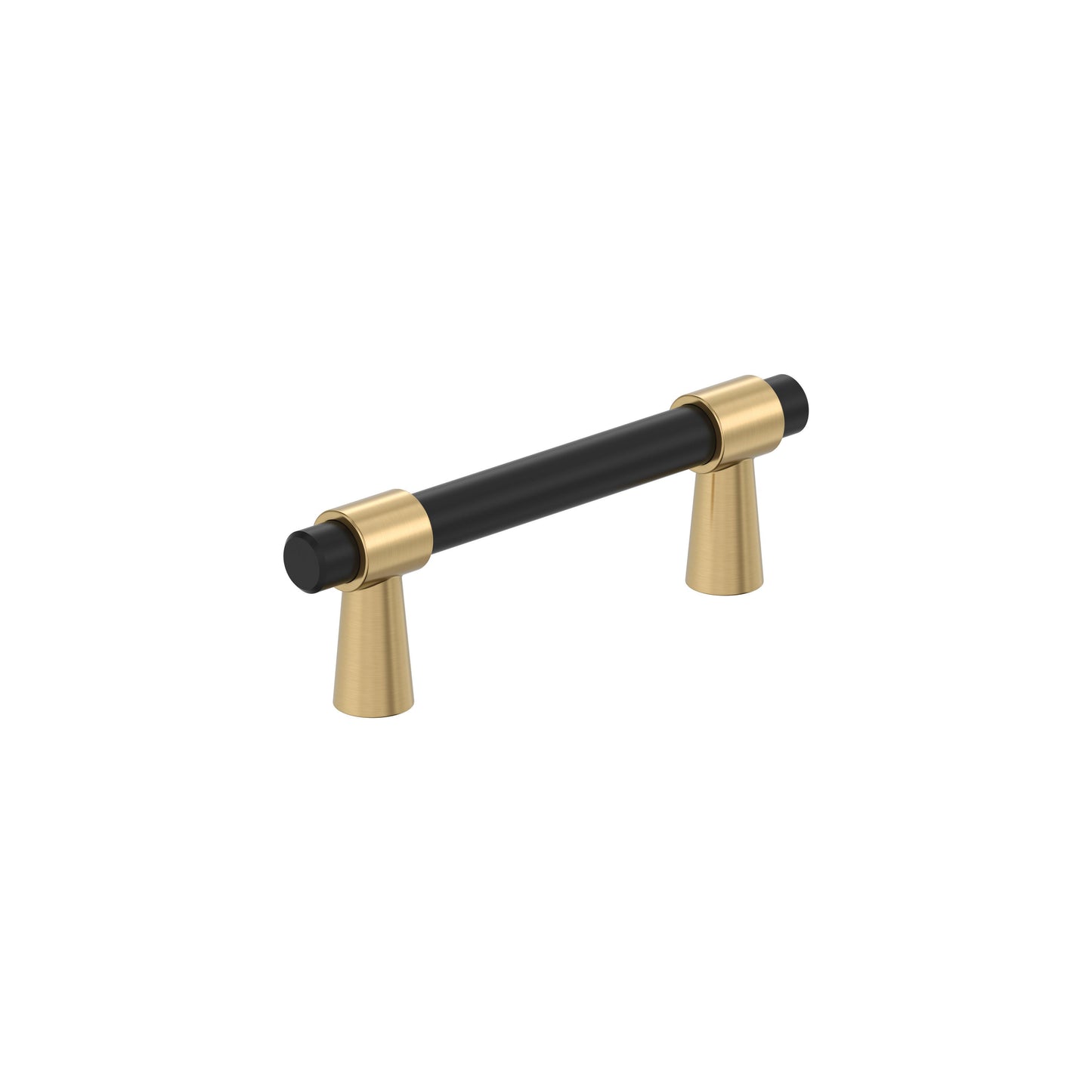 Amerock Mergence Pull - 3 inch (76mm) CTC - Matte Black/Champagne Bronze