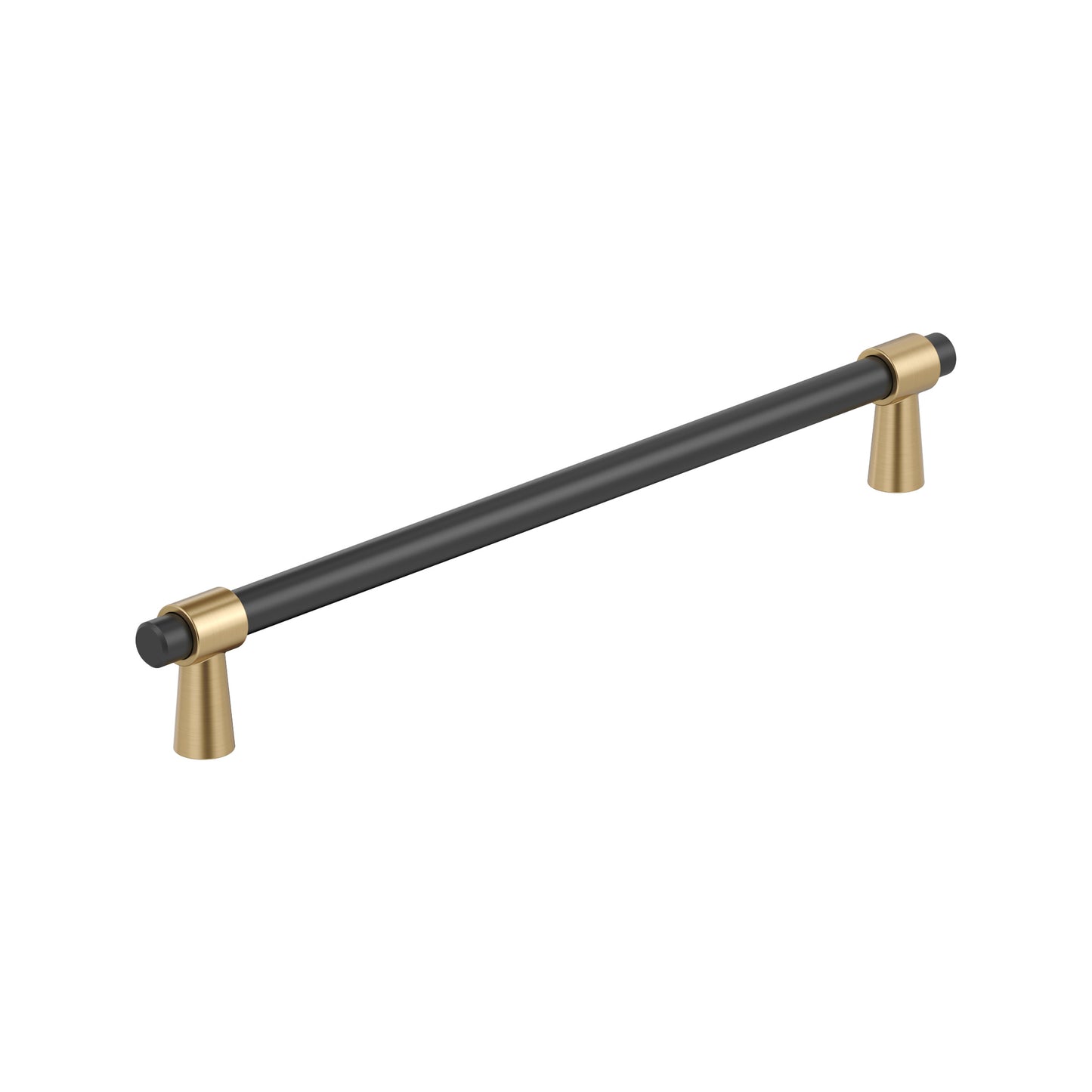 Amerock Mergence Pull - 10-1/16 inch (256mm) CTC - Matte Black/Champagne Bronze