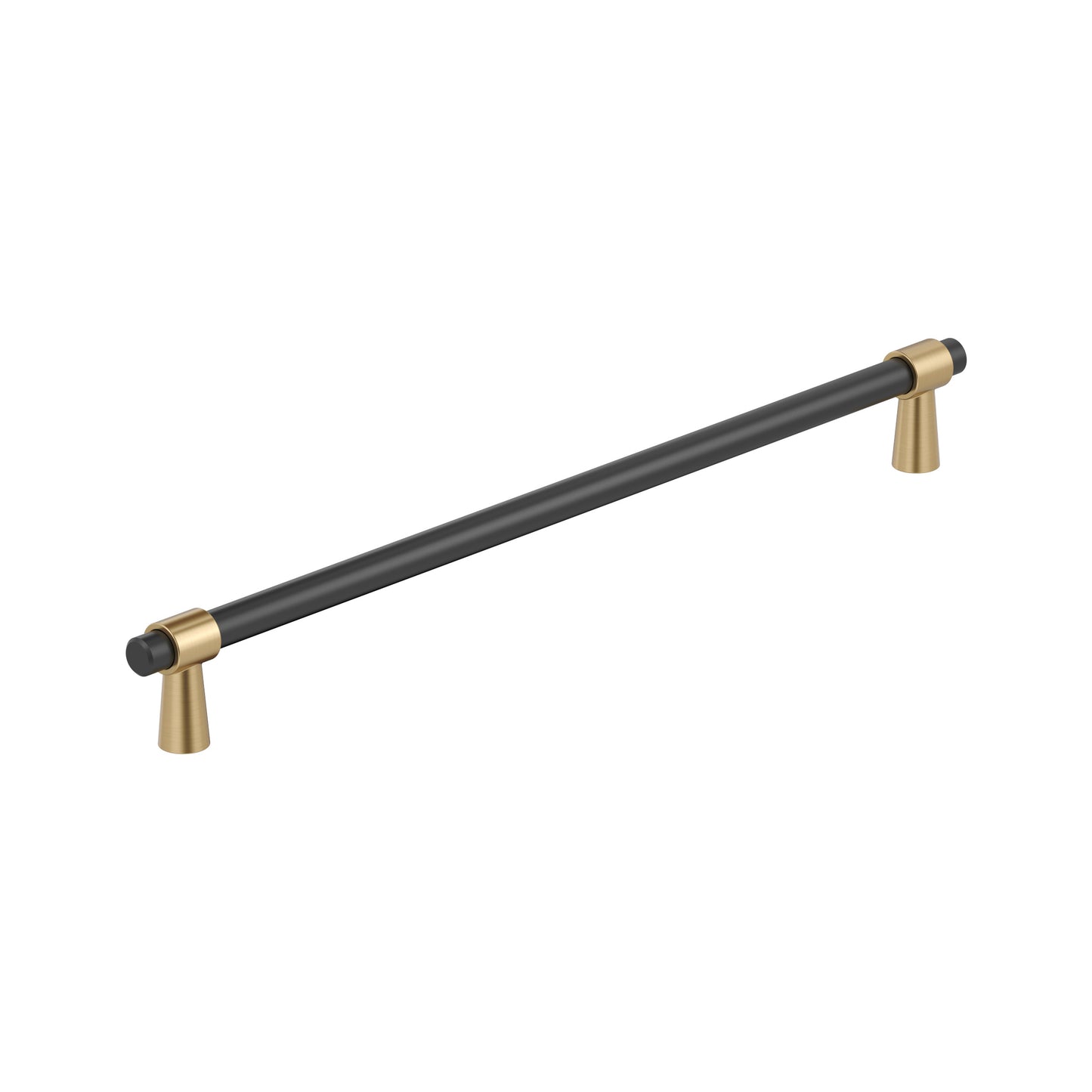Amerock Mergence Pull - 12-5/8 inch (320mm) CTC - Matte Black/Champagne Bronze
