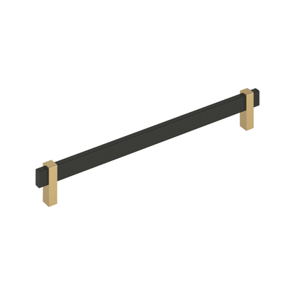 Amerock Mulino Cabinet Pull - Matte Black/Champagne Bronze