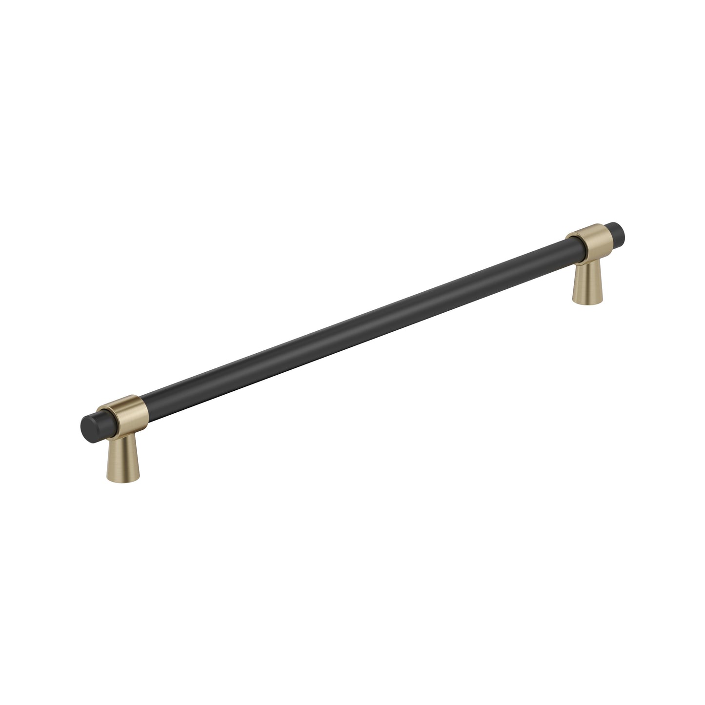 Amerock Mergence Appliance Pull - 18 inch (457mm) CTC - Matte Black/Golden Champagne