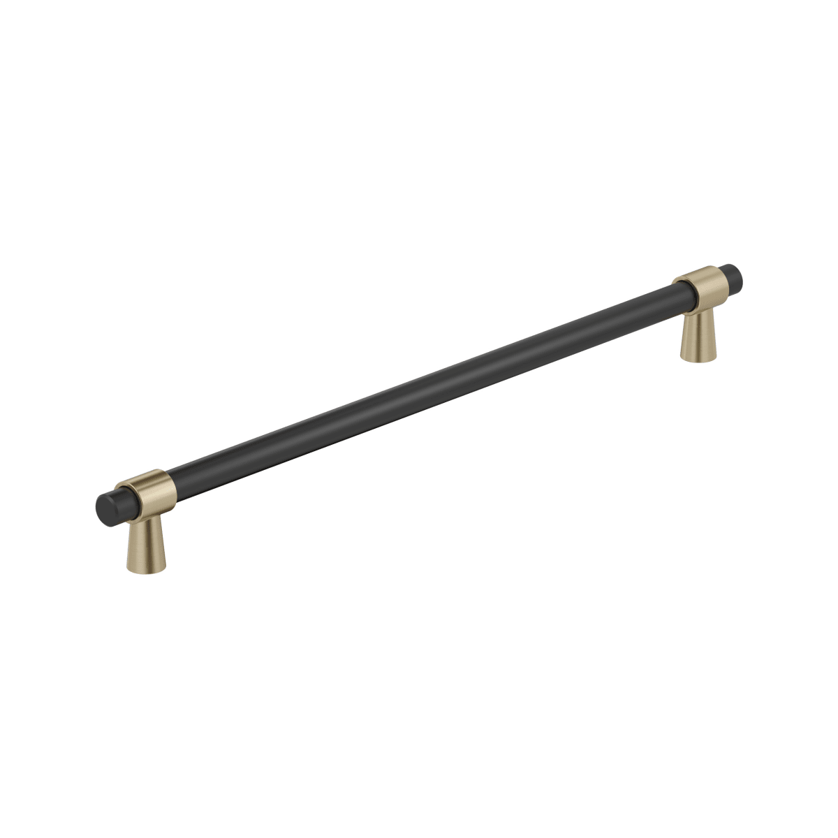 Amerock Mergence Cabinet Pull - Matte Black/Golden Champagne