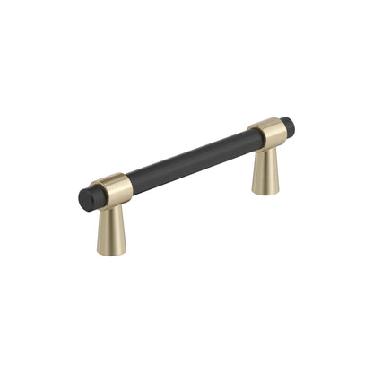 Amerock Mergence Cabinet Pull - Matte Black/Golden Champagne