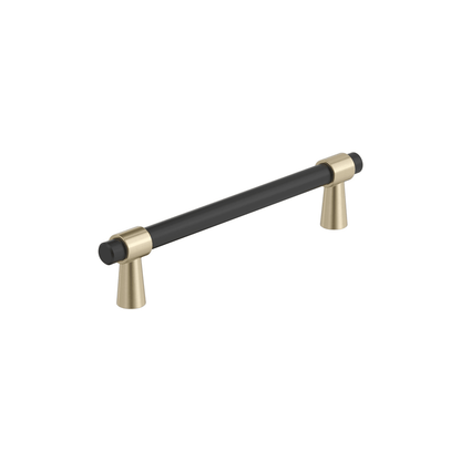 Amerock Mergence Cabinet Pull - Matte Black/Golden Champagne