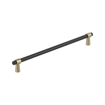 Amerock Mergence Cabinet Pull - Matte Black/Golden Champagne