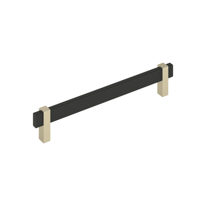 Amerock Mulino Cabinet Pull - Matte Black/Golden Champagne