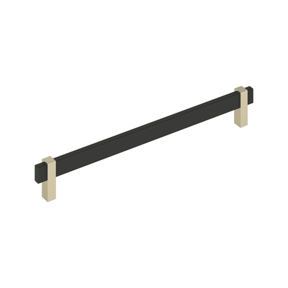 Amerock Mulino Cabinet Pull - Matte Black/Golden Champagne