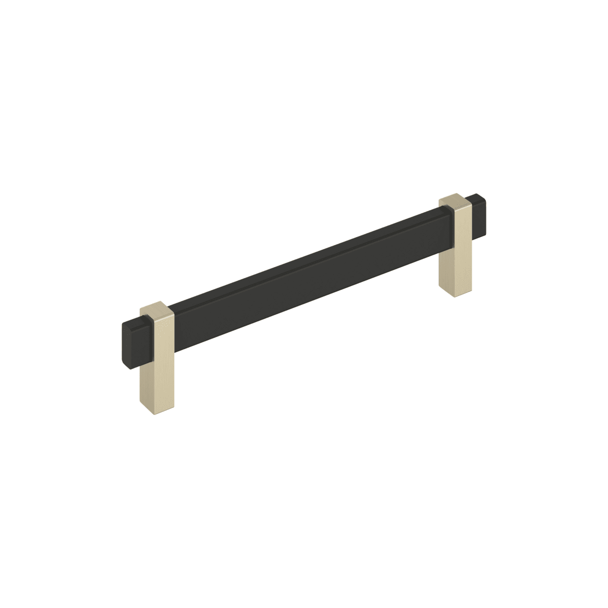 Amerock Mulino Cabinet Pull - Matte Black/Golden Champagne