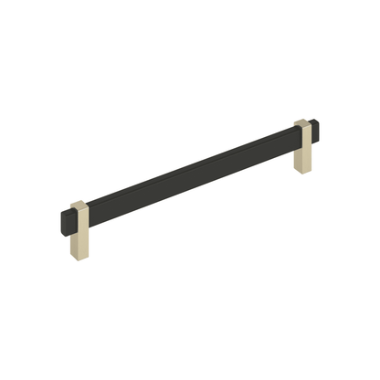Amerock Mulino Cabinet Pull - Matte Black/Golden Champagne