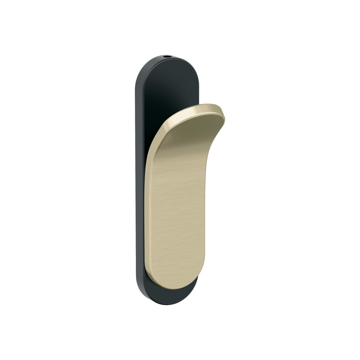 Amerock Unison Decorative Hook - Matte Black/Golden Champagne