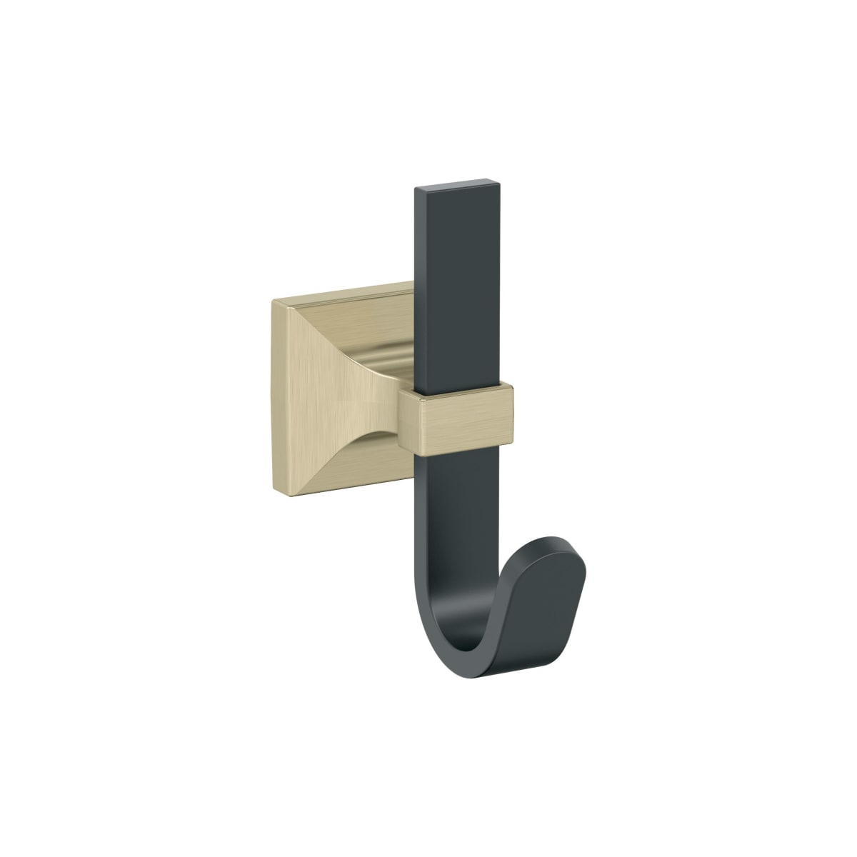 Amerock Burbank Decorative Hook - Matte Black/Golden Champagne