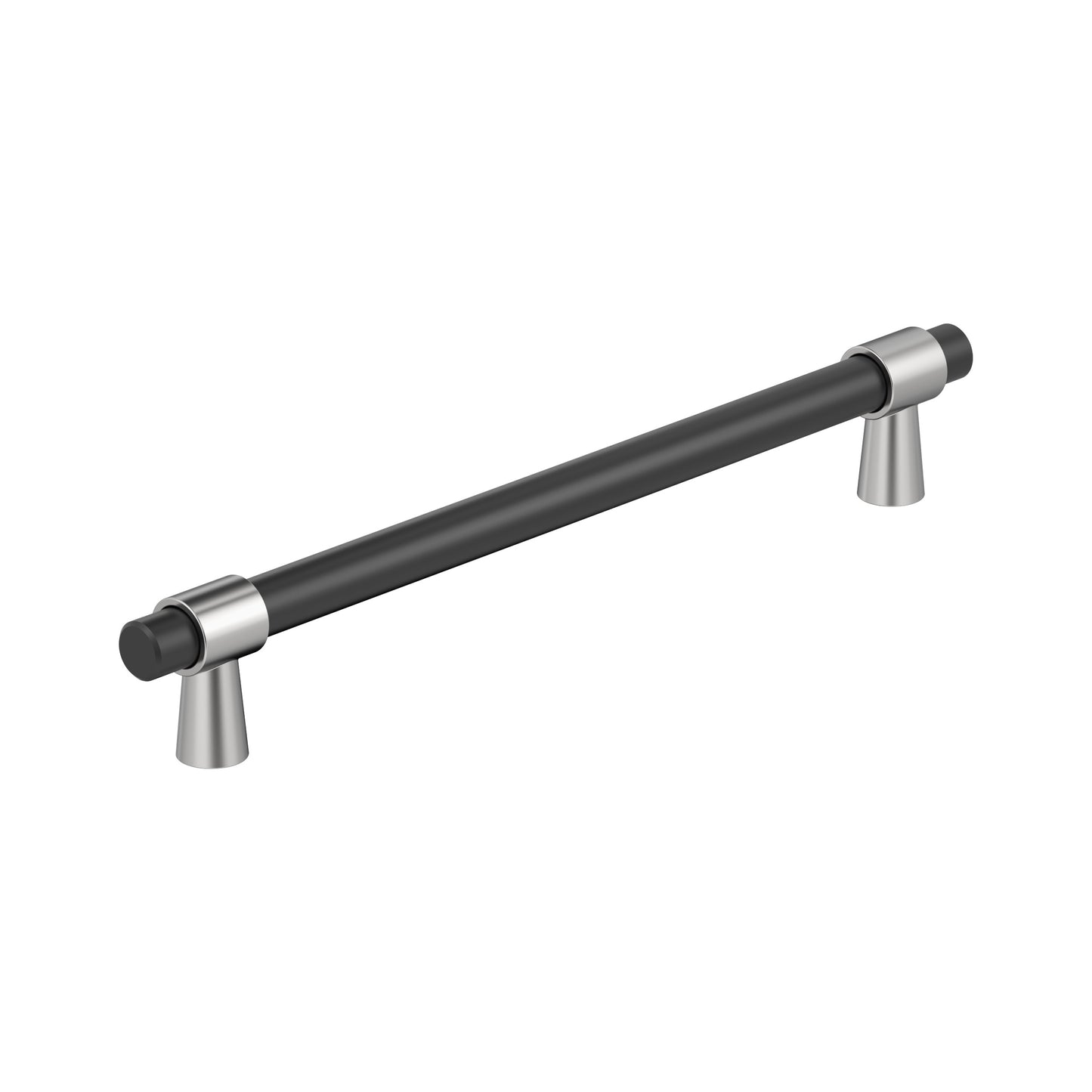 Amerock Mergence Appliance Pull - 12 inch (305mm) CTC - Matte Black/Polished Chrome