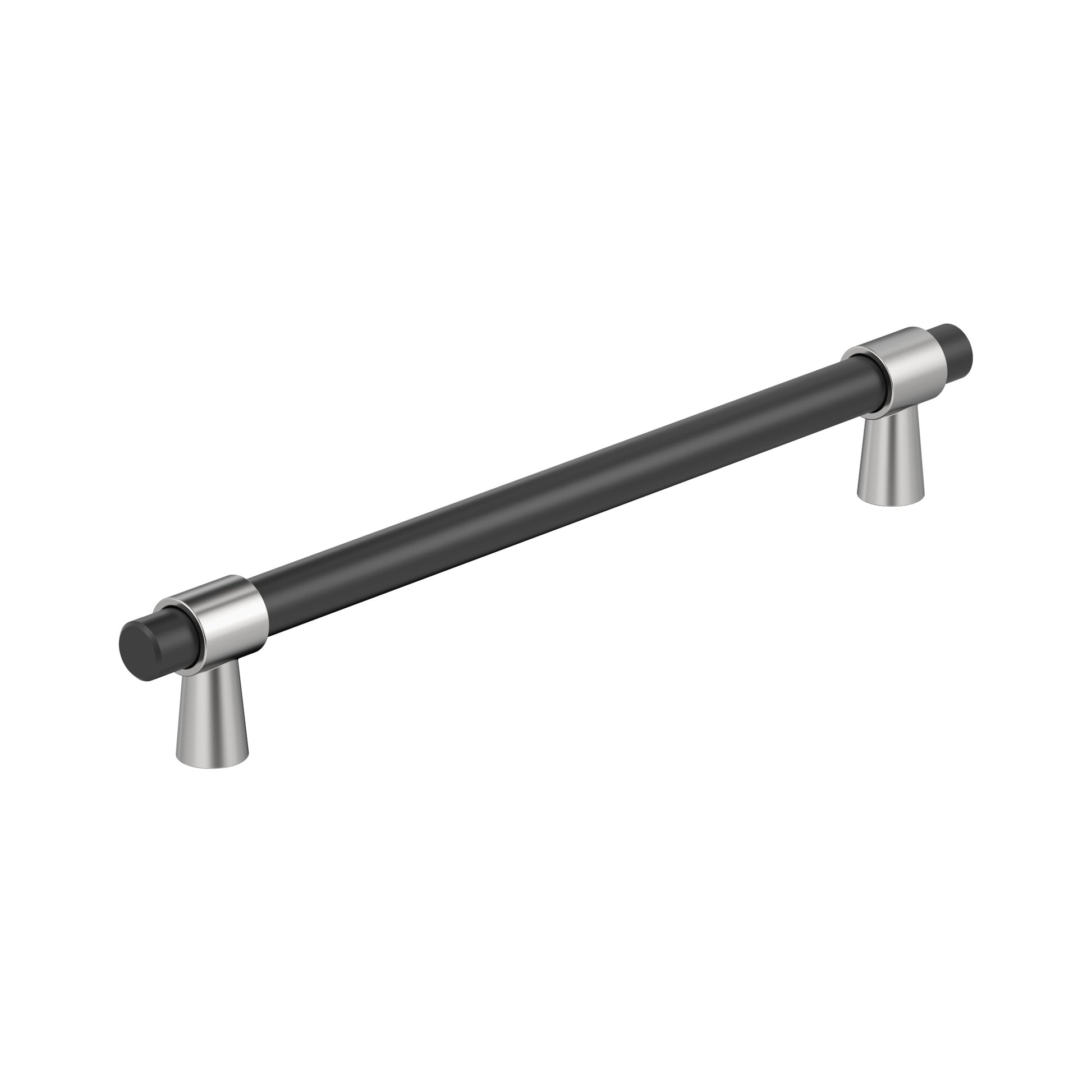 Amerock Mergence Appliance Pull - 12 inch (305mm) CTC - Matte Black/Polished Chrome