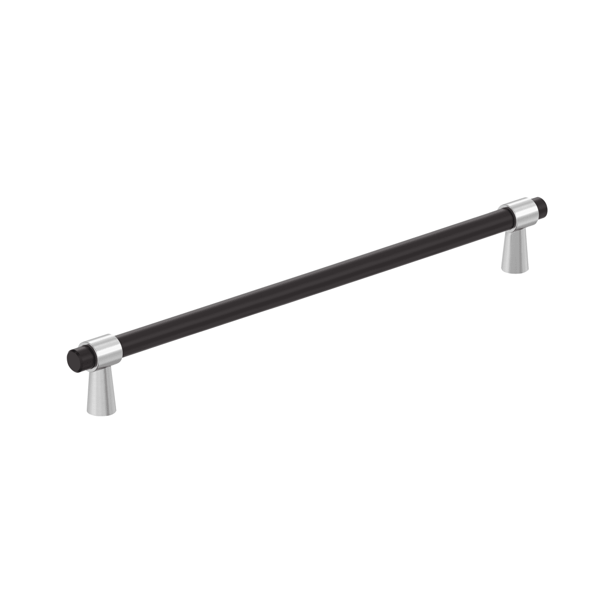 Amerock Mergence Cabinet Pull - Matte Black/Polished Chrome